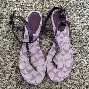 Coach Women's Sandals in Purple and Lavender